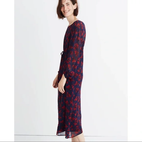 Madewell x No.6 Silk Magical Dress in Vintage Rose Size 00 - Picture 6 of 7